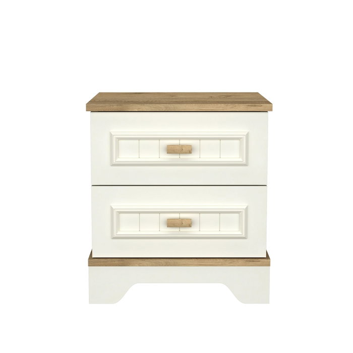 Hanah Home Monte - Mm1.27.06.U1 Mesita de Noche Crema y Roble